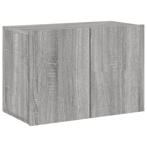 vidaXL TV Cabinet Wall-mounted Grey Sonoma 60x30x41 cm