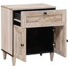 vidaXL Bedside Cabinet Beige 50 x 33 x 60 cm Solid Acacia wood