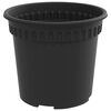vidaXL Round Flower Pot 24 pcs Black &Oslash; 15 x 12 cm Plastic