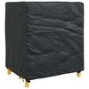 vidaXL Furniture Cover Plain Black 116 x 100 x 120 cm 210D