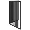 vidaXL Dog Gate Foldable 2 Panels Black 160 cm Poplar Wood