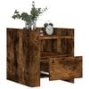 vidaXL Bedside Cabinet Smoked Oak 45x50x50 cm Engineered Wood