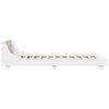 vidaXL Bed Frame without Mattress White 75x190 cm Small Single Solid Wood Pine