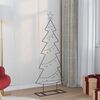 vidaXL Metal Christmas Tree with Stand Black 150 cm Steel