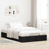 vidaXL Ottoman Bed Frame without Mattress Black Double Fabric