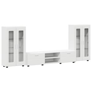 vidaXL TV Cabinet Set FLORIN 3 pcs White Engineered Wood