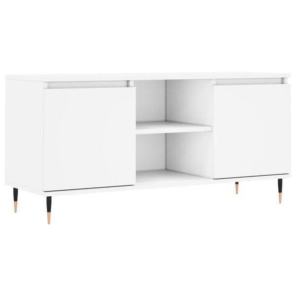 vidaXL TV Cabinet White 104x35x50 cm Engineered Wood