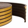vidaXL Self-Adhesive Window Seal Brown 15 x 8 mm 12 m EPDM Foam