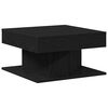 vidaXL Coffee Table Black Oak 57 x 57 x 30 cm Engineered Wood