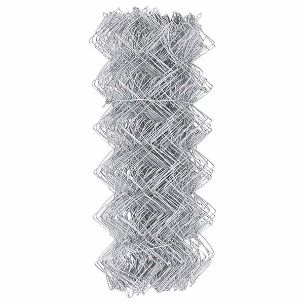 vidaXL Chain Link Fence Silver 10 x 0.4 m Galvanised Steel