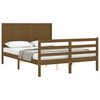 vidaXL Bed Frame without Mattress Honey Brown 140x190 cm Solid Wood