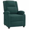 vidaXL Recliner Chair Dark Green Fabric