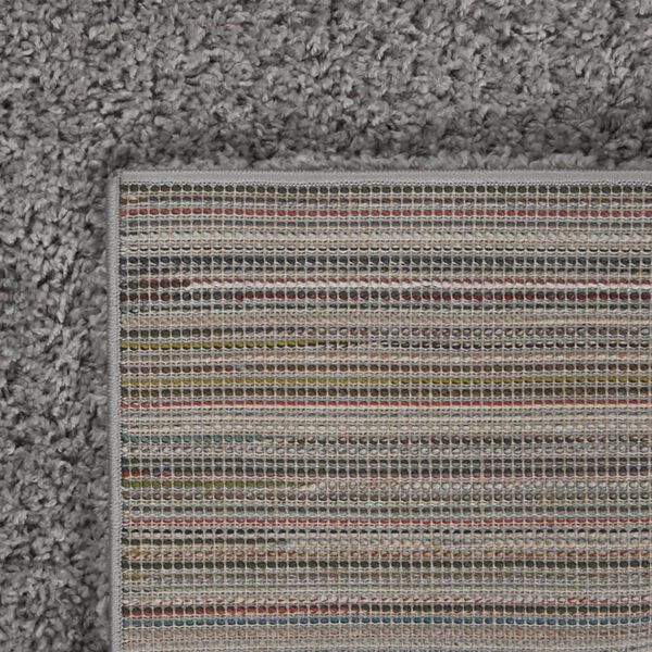 vidaXL Shaggy Rug High Pile Grey 80x150 cm