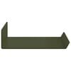 vidaXL Floating Shelf 3 pcs Olive Green 40 x 9 x 2.5 cm Steel