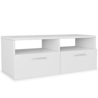 vidaXL TV Cabinets 2 pcs Engineered Wood 95x35x36 cm White