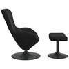 vidaXL Egg Chair with Footstool Black 63 x 73 x 90 cm Velvet