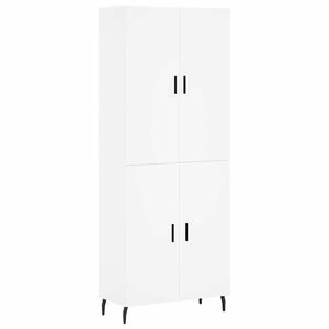 vidaXL Highboard White 69,5x34x180 cm Engineered Wood