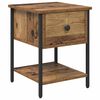 vidaXL Bedside Table 2 pcs Old Wood 34 x 35.5 x 45 cm Engineered Wood