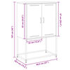 vidaXL Highboard Pink 68.5x38.5x107 cm Steel