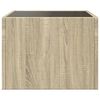 vidaXL Coffee Table with Infinity LED Sonoma Oak 40x40x30 cm