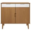 vidaXL Sideboard MOLDE Brown 90x40x80 cm Solid Wood Pine