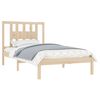 vidaXL Bed Frame without Mattress Solid Wood 100x200 cm (810007+818655)