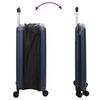 vidaXL Suitcase Folding Dark blue 50 x 30 x 76 cm ABS Plastic