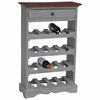 vidaXL Wine Rack Solid Mahogany Wood 55x23x85 cm