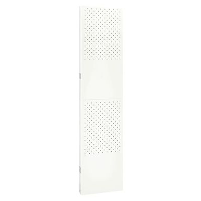 vidaXL 4-Panel Room Divider White 160x180 cm Steel