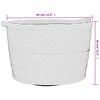 vidaXL Laundry Basket Brown and White &Oslash;60x36 cm Cotton