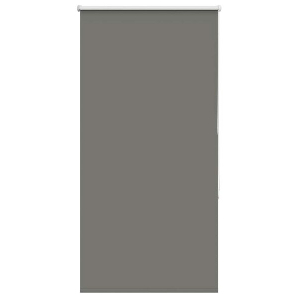 vidaXL Roller Blind Blackout Grey 85x150 cm Fabric Width 80.7 cm Polyester
