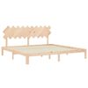 vidaXL Bed Frame without Mattress 200x200 cm Solid Wood Pine