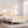 vidaXL Bed Frame without Mattress 140x190 cm Solid Wood