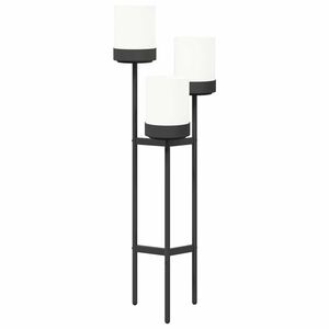 vidaXL Flower Stand White 42 x 39.5 x 125 cm PP and Steel