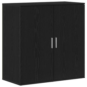 vidaXL Sideboard Black Oak 79 x 38 x 80 cm Engineered Wood