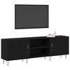 vidaXL TV Cabinet Set Black Oak 150 x 30 x 50 cm Engineered Wood