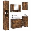 vidaXL Bathroom Furniture Set with Drawer with Shelf 5 pcs Smoked Oak