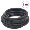 vidaXL Hybrid Air Hose Black 0.6" 5 m Rubber and PVC
