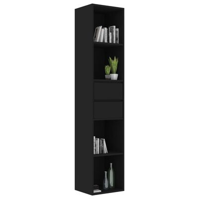 vidaXL Book Cabinet Black 36x30x171 cm Chipboard