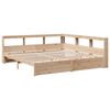 vidaXL Bookcase Bed without Mattress 200x200 cm Solid Wood Pine