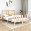 vidaXL Bed Frame without Mattress Solid Wood 140x190 cm