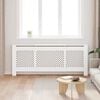 vidaXL MDF Radiator Cover White 205 cm