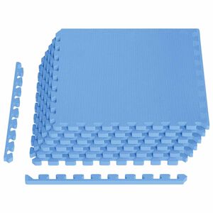 vidaXL Pool Ground Mat 6 pcs Blue 2.16 m&sup2; EVA Foam