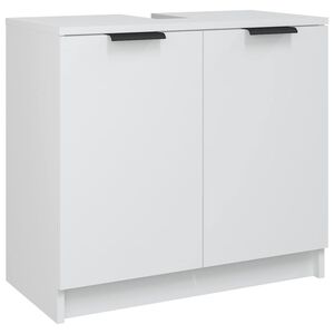 vidaXL Bathroom Cabinet White 64,5x33,5x59 cm Engineered Wood