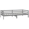 vidaXL Day Bed without Mattress Grey Solid Wood Pine 90x200cm