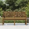 vidaXL Garden Bench Honey Brown 159.5x48x91.5 cm Solid Wood Pine