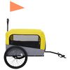 vidaXL 2-in-1 Pet Bike Trailer & Jogging Stroller Yellow and Grey