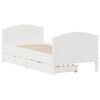 vidaXL Bed Frame without Mattress White 90x200 cm Solid Wood Pine