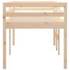 vidaXL High Sleeper Bed without Mattress 90x190 cm Single Solid Wood Pine