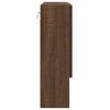 vidaXL Mirror Cabinet Brown Oak 59 x 17 x 55 cm Engineered Wood